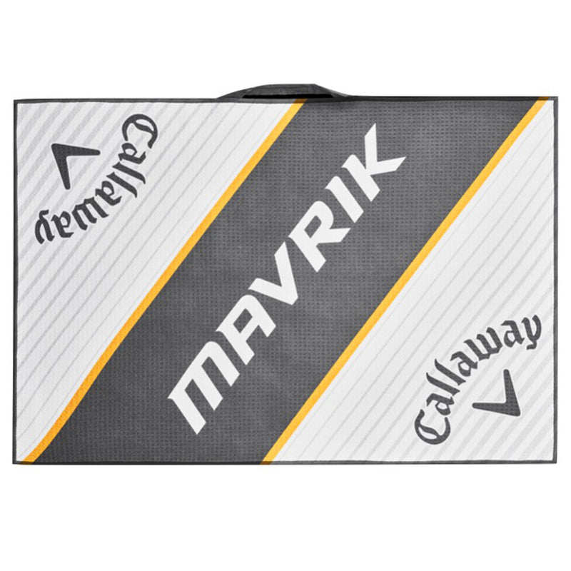 Callaway Mavrik Microfibre Tour Towel - White/Charcoal/Orange