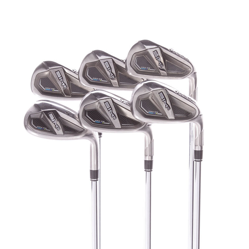 TaylorMade SIM2 MAX OS Steel Men's Right Hand Irons 6-SW Regular - KBS MAX MTR/85