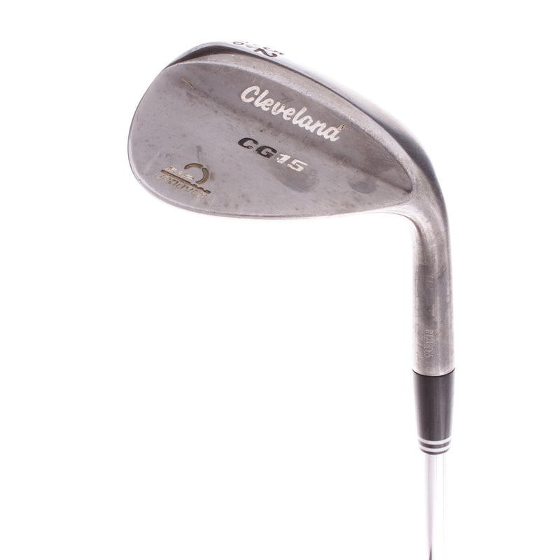 Cleveland CG15 Black Pearl Steel Men's Right Hand Gap Wedge 52 Degree 10 Bounce Wedge Flex - Dynamic Gold Wedge