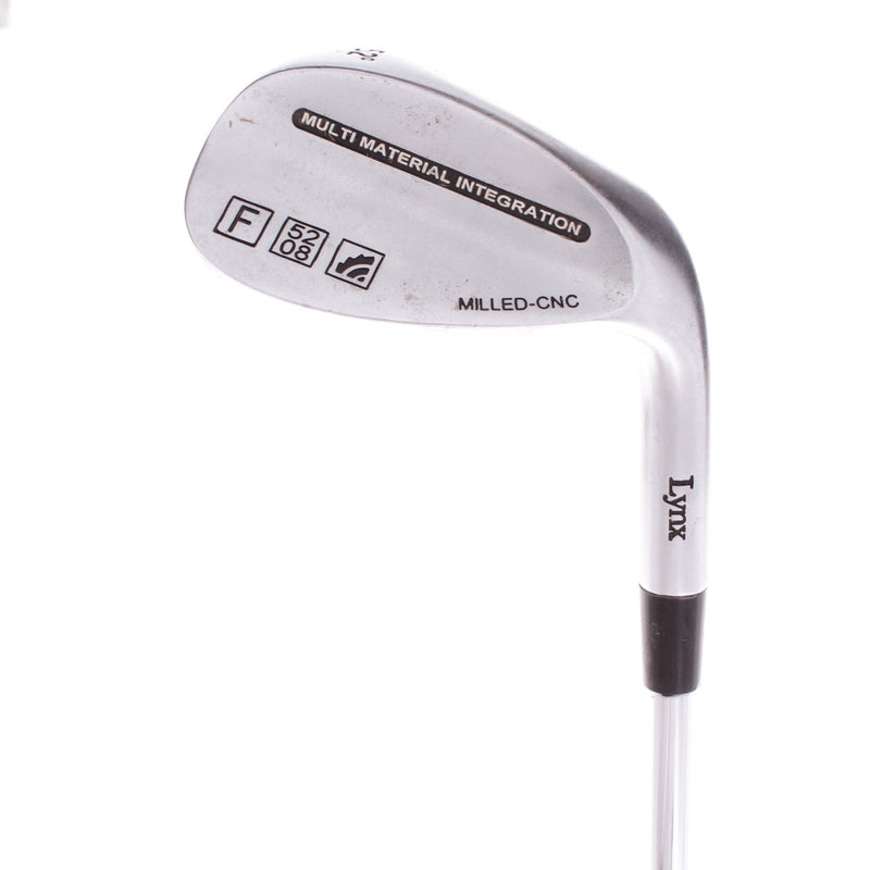 Lynx MILLED CNC Steel Men's Right Hand Gap Wedge 52 Degree Wedge Flex - Lynx