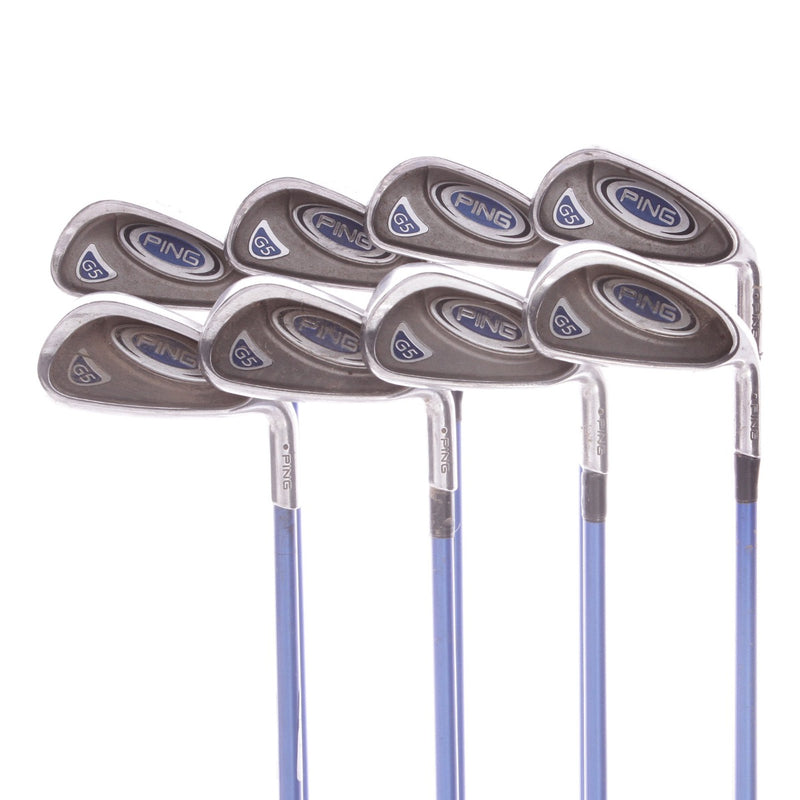 Ping G5 Graphite Irons 3-PW Stiff - Grafalloy Prolaunch BLUE