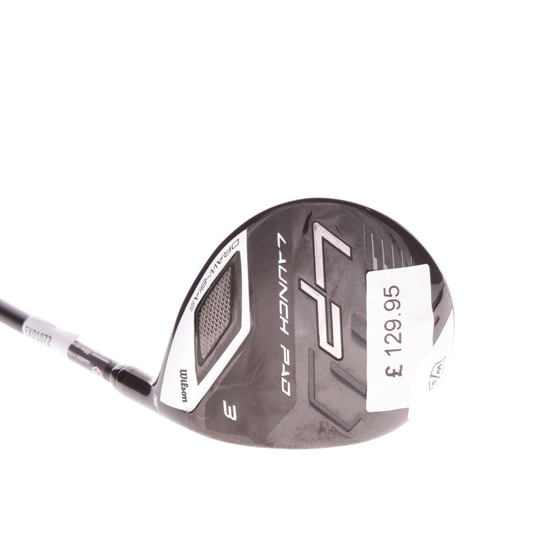 Wilson LAUNCH PAD DRAW BIAS Graphite Men's Right Hand Fairway 3 Wood 15 Degree Regular - Mamiya HELIUM 46G