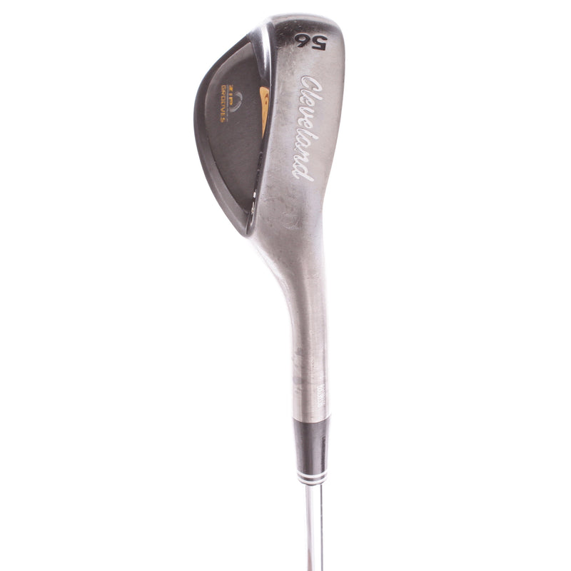 Cleveland CG14 Zip Grooves Steel Men's Right Hand Sand Wedge 56 Degree 14 Bounce Wedge Flex - Cleveland Golf Traction