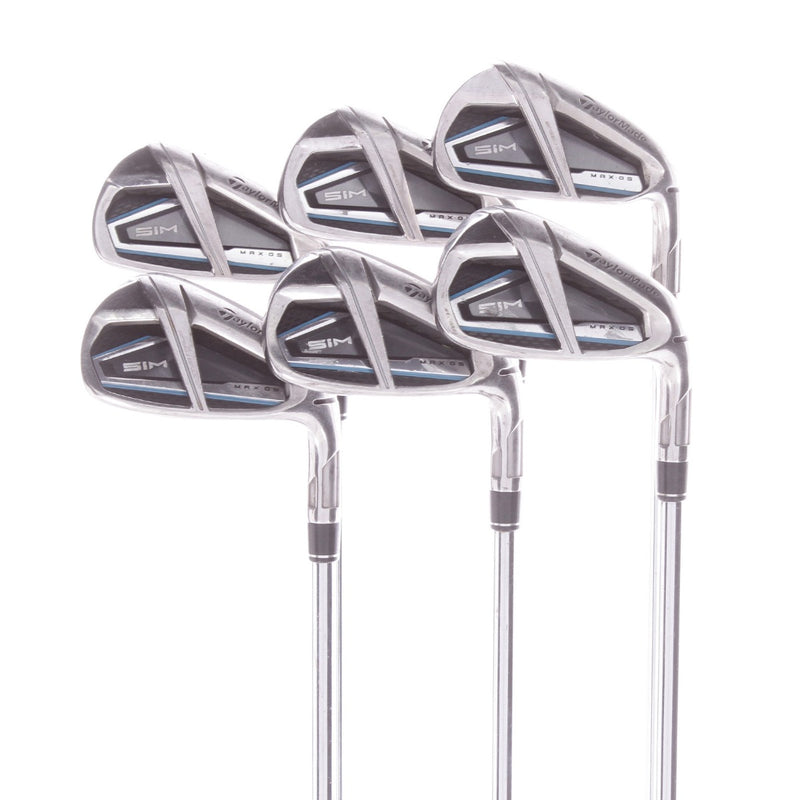 TaylorMade SIM MAX OS Steel Men's Right Hand Irons 5-PW Regular - KBS MAX 85