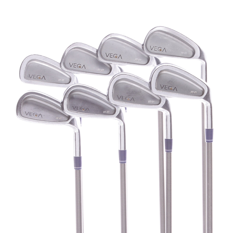 Vega VC-01 Graphite Men's Right Hand Irons 3-PW Stiff - AeroTech Steel Fiber i95