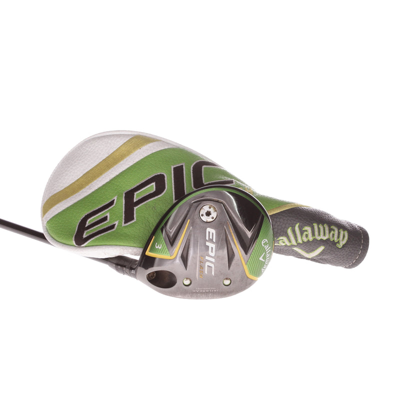 Callaway Epic Flash Graphite Men's Right Hand Fairway 3 Wood 15 Degree X-Stiff - Mitsubishi Tensi