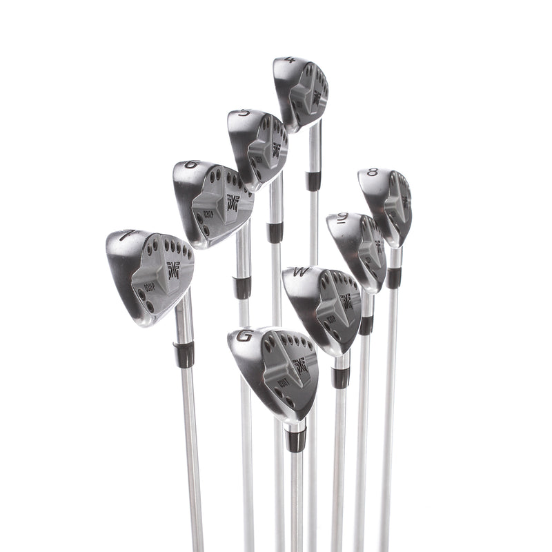 PXG-Parsons Xtreme Golf 0311P Steel Men's Right Irons 4-PW+10 Iron +1 Inch Regular - KBS Tour C-Taper 105g