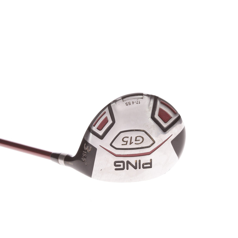 Ping G15 Graphite Mens Right Hand Fairway 3 Wood 15.5 Degree Regular - TCF-149