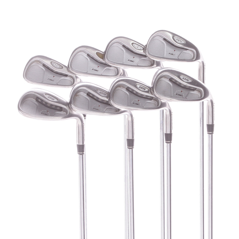 TaylorMade Rac OS Steel Mens Right Hand Irons 5-SW Regular - T-Steped Ultralite 90 Grams