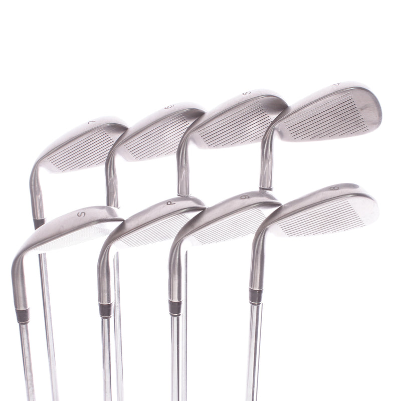 TaylorMade Rac OS Steel Mens Right Hand Irons 5-SW Regular - T-Steped Ultralite 90 Grams