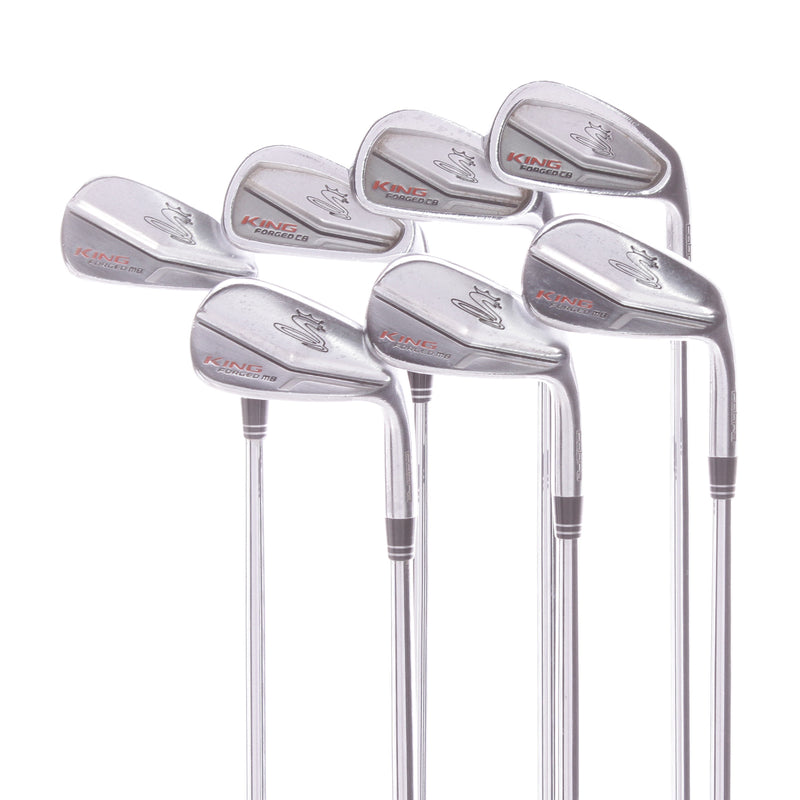 Cobra Forged MB Steel Mens Right Hand Irons 4-PW Stiff - Dynami Gold 105 S