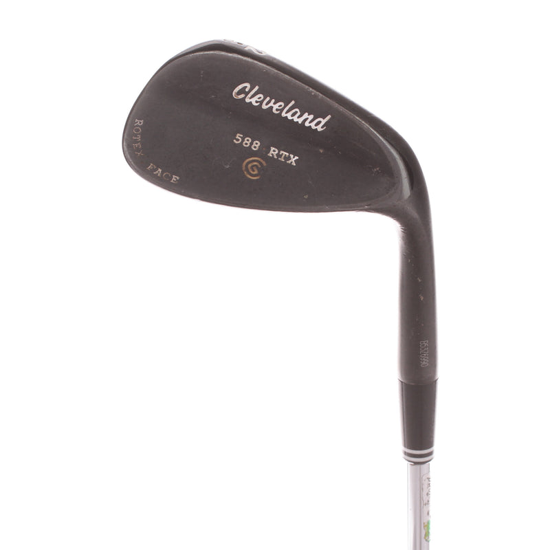 Cleveland 588 Cleveland Black Steel Mens Right Hand Gap Wedge 52 Degree 10 Bounce Wedge Flex - Dynamic Gold / Wedge Flex