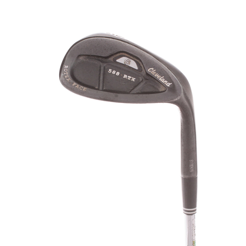 Cleveland 588 RTX CB Black Pearl Steel Mens Right Hand Sand Wedge 56 Degree 14 Bounce Wedge Flex - Dynamic Gold / Wedge Flex