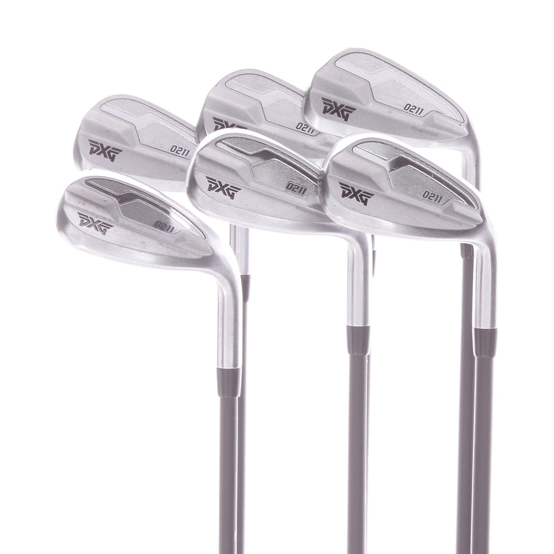 PXG-Parsons Xtreme Golf 211 Graphite Men's Right Hand Irons 7-SW+AW+Lob Wedge Stiff - Mitsubishi Chemical 80 Grams