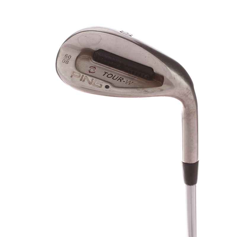 Ping Tour-W Chrome Steel Mens Right Hand Lob Wedge Black Dot 60 Degree Wedge Flex - Ping Steel