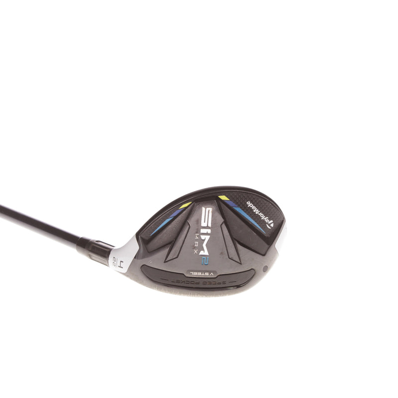 TaylorMade SIM 2 MAX Graphite Mens Right Hand Hybrid 22 Degree Regular - Ventus Blue