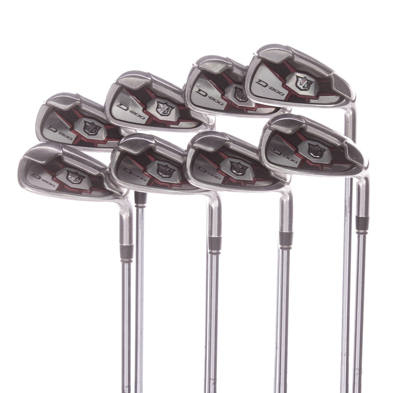 Wilson Staff D-200 Steel Mens Right Hand Irons 5-PW+GW+SW Uniflex - SL85 Uniflex Superlight