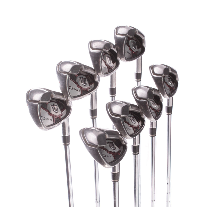 Wilson Staff D-200 Steel Mens Right Hand Irons 5-PW+GW+SW Uniflex - SL85 Uniflex Superlight