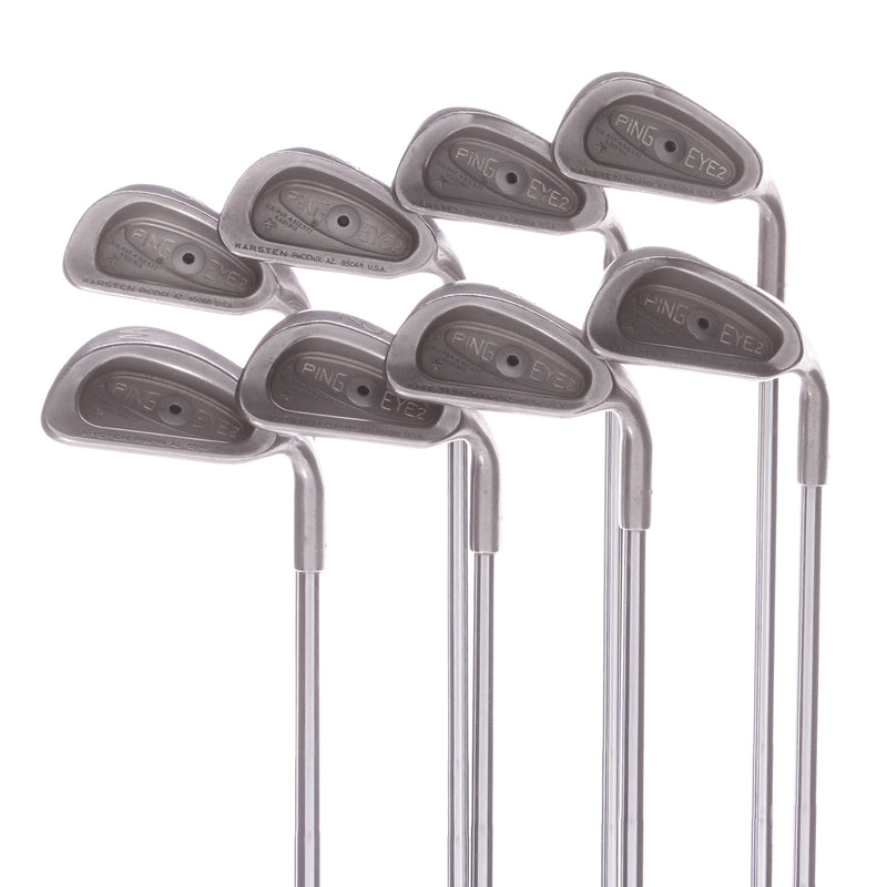 Ping Eye2 + Steel Men's Right Irons 3-PW Black Dot Regular - KM-T Steel