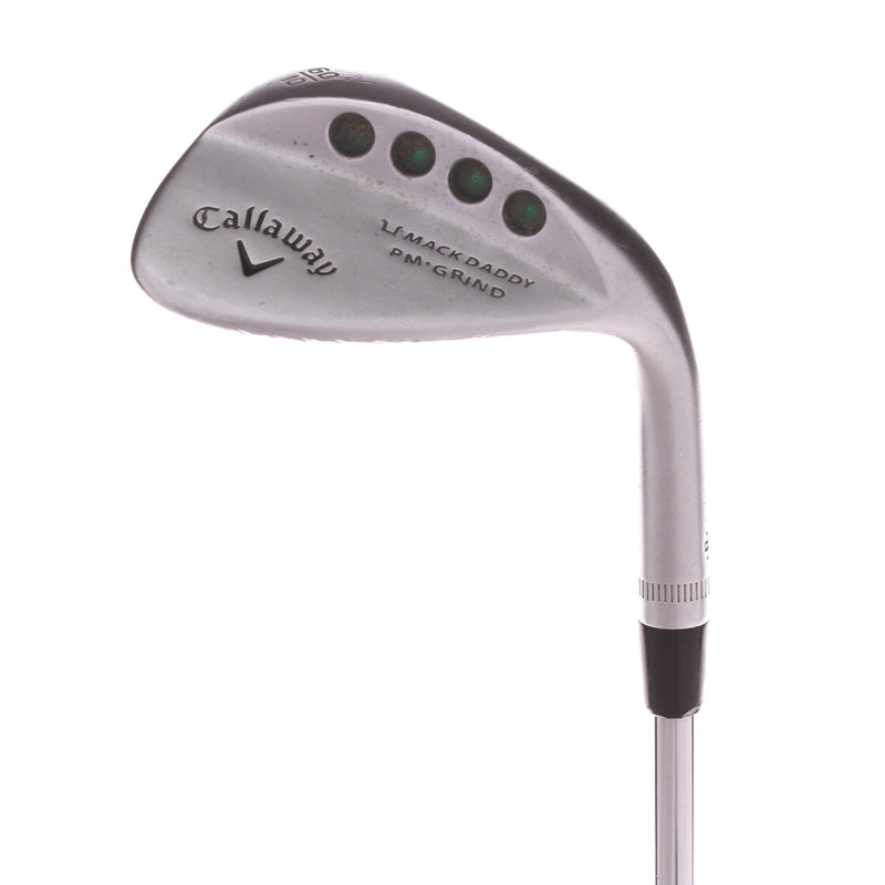 Callaway Mack Daddy PM Grind Steel Men's Right Lob Wedge 60 Degree 10 Bounce Wedge Flex - KBS Tour-V