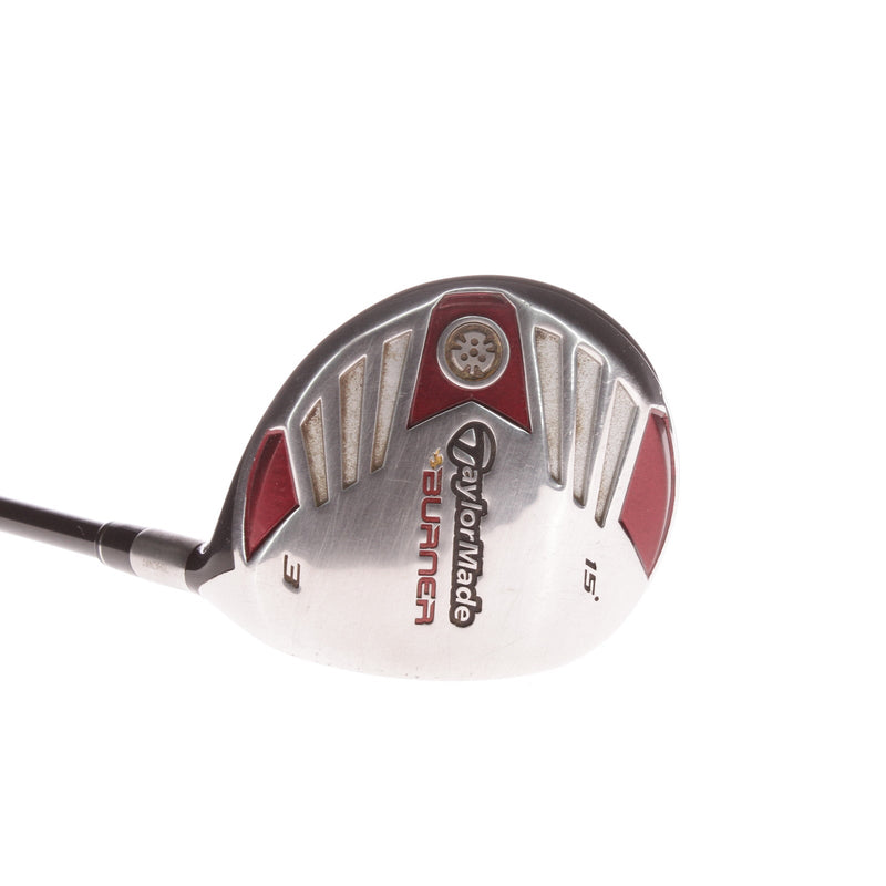 TaylorMade Burner Graphite Men's Right Fairway 3 Wood 15 Degree M-Flex - TaylorMade REAX 50g