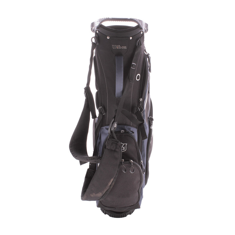 Wilson Second Hand Stand Bag - Black/Blue/Silver