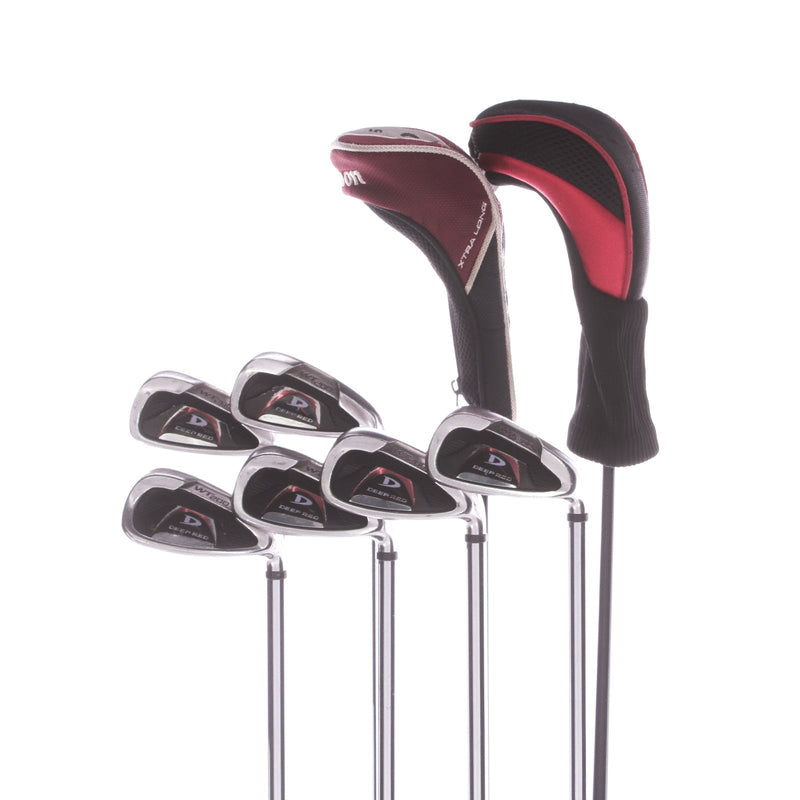 Wilson Deep Red Steel Men's Right Irons 5-PW Regular - Uniflex