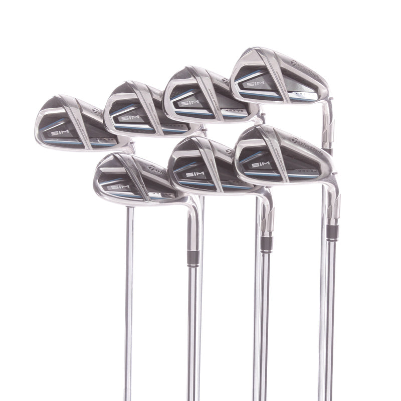 TaylorMade Sim Max OS Steel Men's Right Irons 5-SW Stiff - Kbs Max 85 g