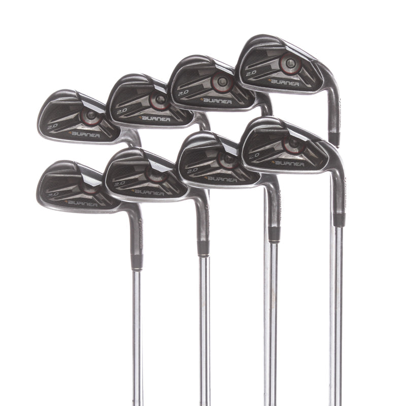 TaylorMade Burner 2.0 Steel Mens Right Hand Irons 3-PW Stiff - Burner