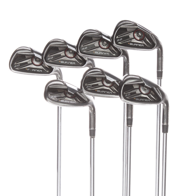 Taylor Made Burner 2.0 Steel Mens Right Hand Irons 4-SW Regular - Burner/Steel