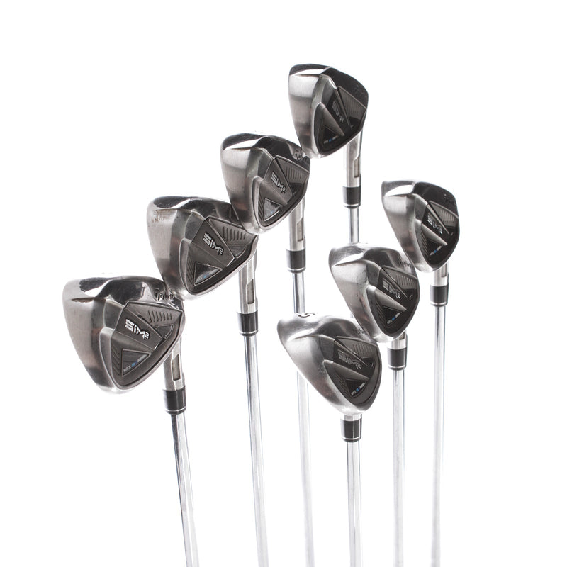 Taylor Made Sim 2 Max Steel Mens Right Hand Irons 5-SW Regular - KBS Max MT 85g