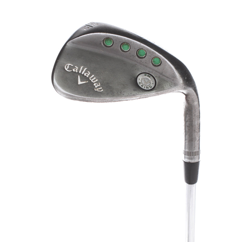 Callaway PM-Grind Steel Mens Right Hand Lob Wedge 58* 12 Bounce Wideflow Grind Stiff - NS Pro Tour 120g