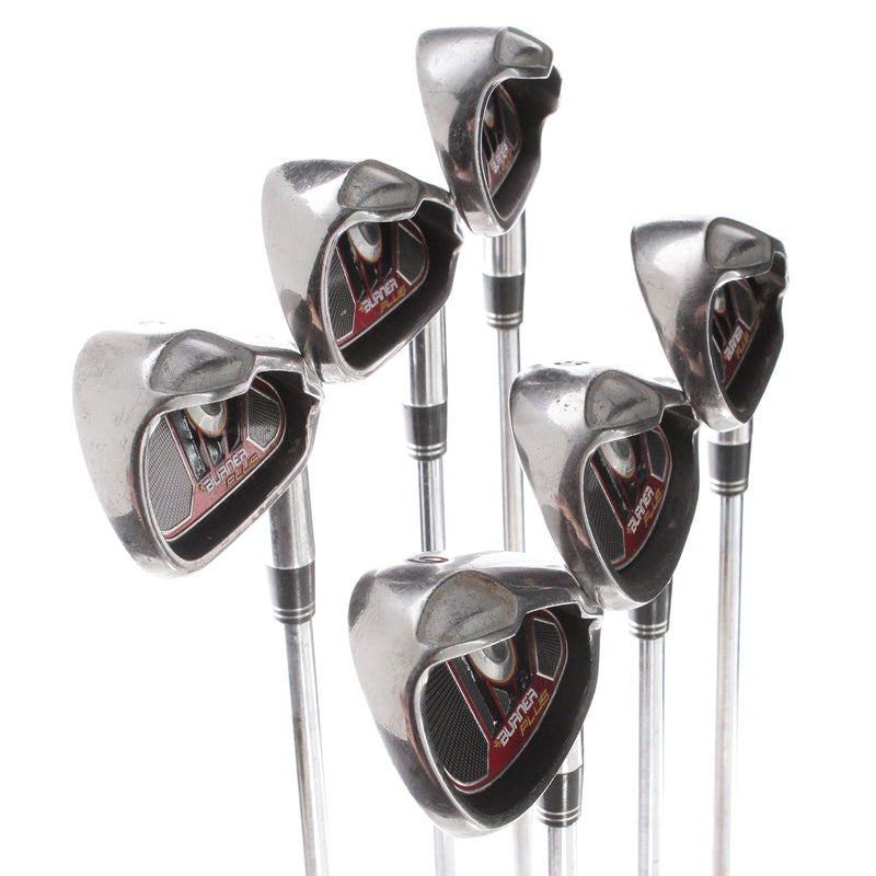 TaylorMade Burner + Steel Mens Right Hand Irons 4-9 Regular - Uniflex Steel