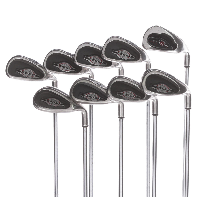 Callaway Big Bertha Steel Mens Right Hand Irons 3-SW Regular - Callaway Steel