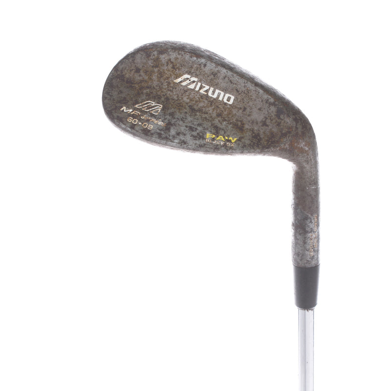 Mizuno MP Srries Raw Steel Mens Right Hand Lob Wedge Stiff - Dynamic Gold