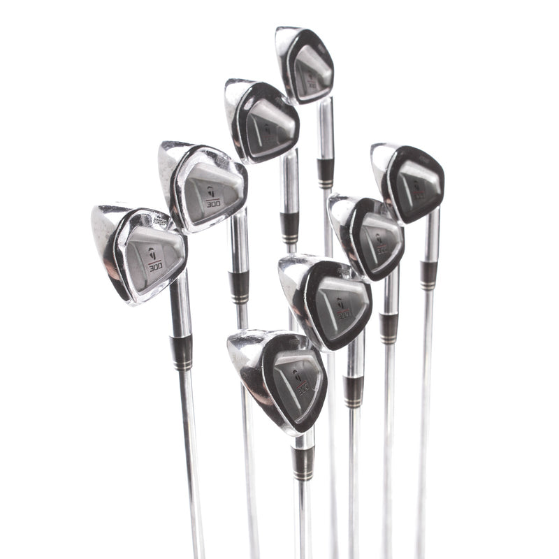 TaylorMade 300 Series Forged Steel Mens Right Hand Irons 3-PW Stiff - Rifle Flighted