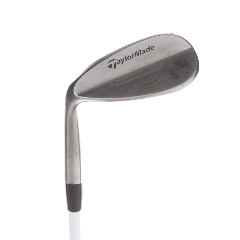 TaylorMade Tour Prefered Steel Mens Left Hand Lob Wedge Standard 60* 10 Bounce S Grind Stiff - KBS Tour Custom Fit