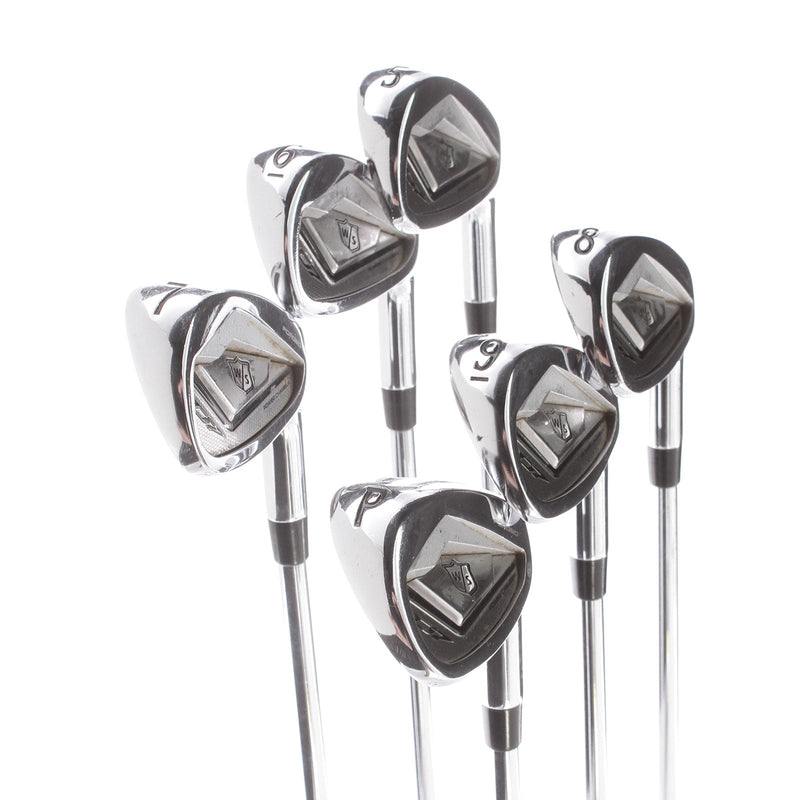 Wilson D-7 Forged Steel Mens Right Hand Irons 5-PW -0.5" Regular - KBS Tour 105g