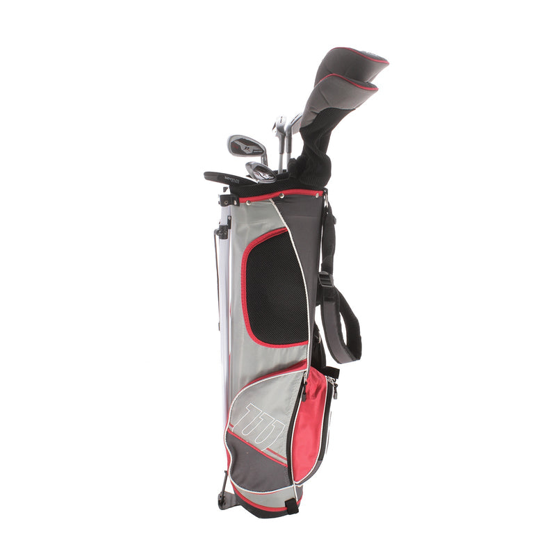 Wilson Deep Red Graphite Junior Right Hand Package Set Regular - Graphite