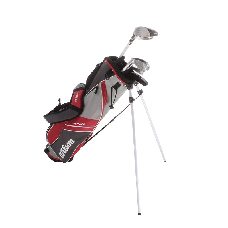 Wilson Deep Red Graphite Junior Right Hand Package Set Regular - Graphite