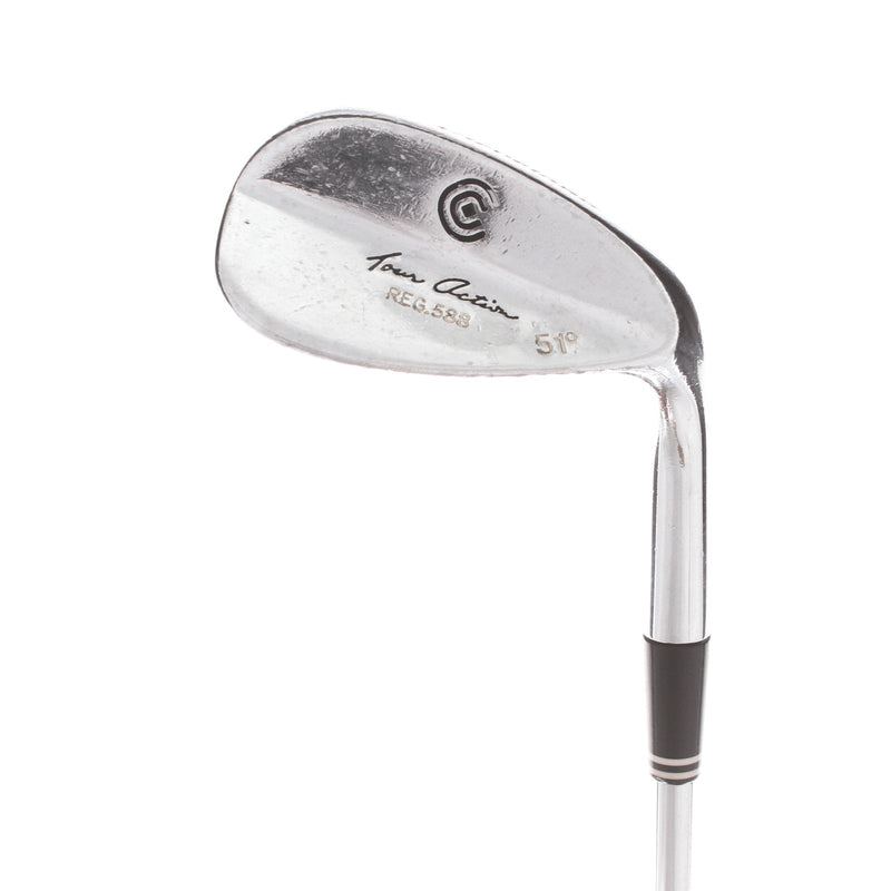 Cleveland Tour Action Steel Mens Right Hand Gap Wedge 51* 10 Bounce S Grind Stiff - Dynamic Gold