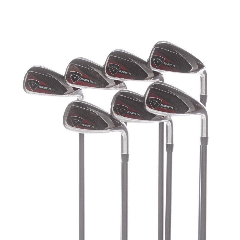 Callaway Razr-X hl Graphite Mens Right Hand Irons 4-PW Regular - Callaway/Graphite 75g