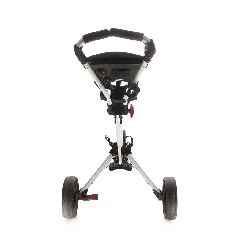 iCart Tuno 3-Wheel Push Trolley - White/Black/Red