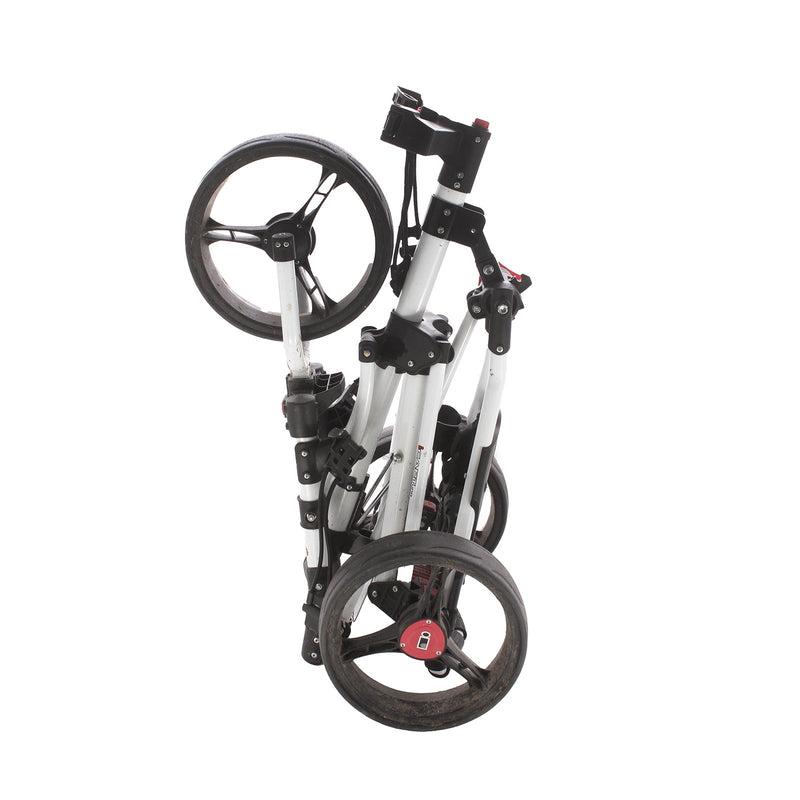 iCart Tuno 3-Wheel Push Trolley - White/Black/Red