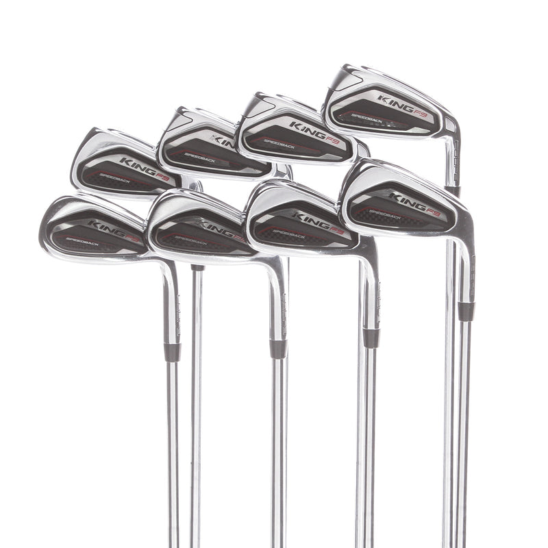 Cobra F9 Fastback Steel Mens Right Hand Irons 5-GW+SW Stiff - kbs tour 90