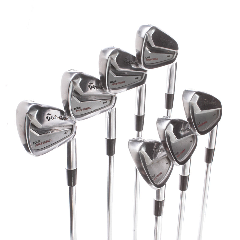 TaylorMade Tour preferred MC Steel Mens Right Hand Irons 4-PW Stiff - KBS Tour