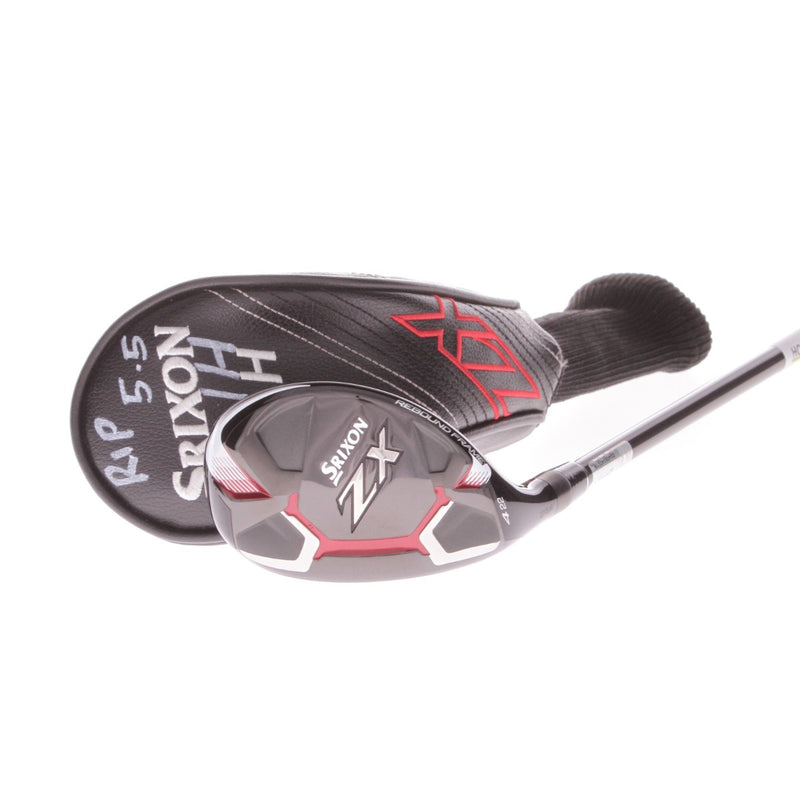 Srixon ZX Graphite Men's Left Hand 4 Hybrid 22 Degree Regular - Evenflow Riptide 5.5