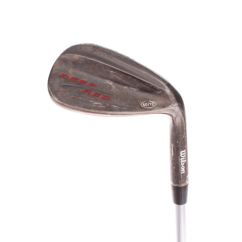 Wilson Deep Red Steel Men's Right Hand Lob Wedge 60 Degree 12 Bounce Wedge - Wilson Deep Red