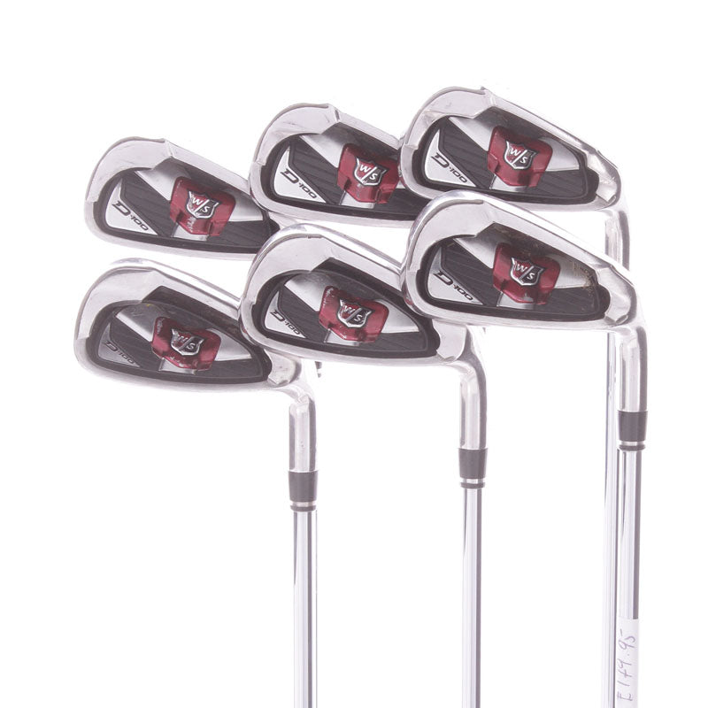 Wilson D100 Steel Men's Right Hand Irons 5-PW Uniflex - Wilson True Temper