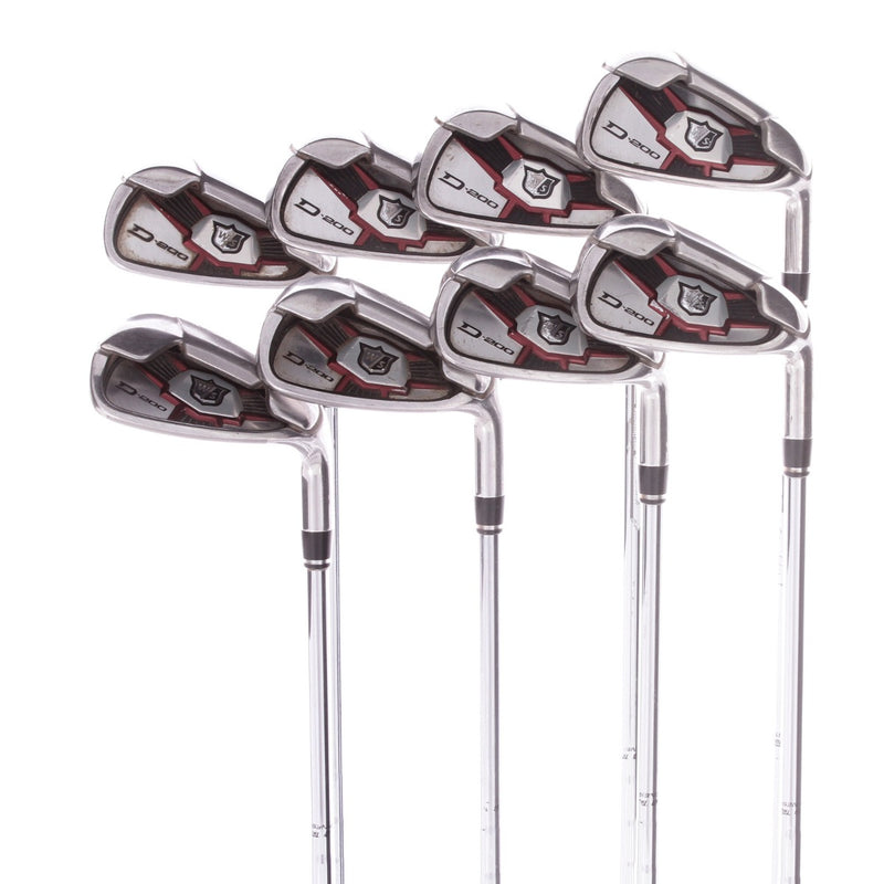 Wilson D200 Steel Men's Right Hand Irons 4-SW Regular - True Temper